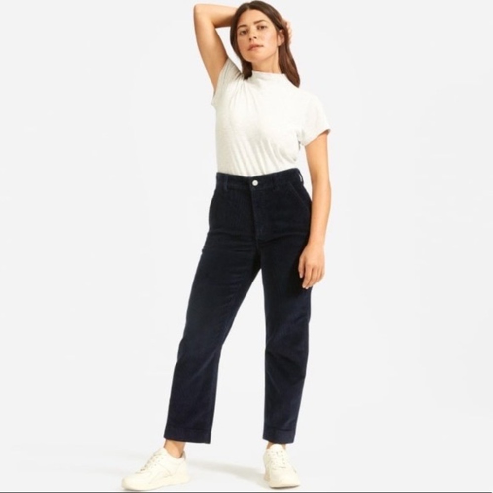 Everlane corduroy straight leg crop